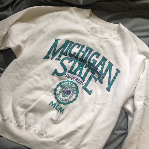 vintage msu michigan state university mom shirt sweater - Picture 1 of 2